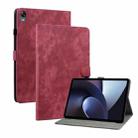 For OPPO Pad 11 Tiger Pattern PU Tablet Case(Red) - 1