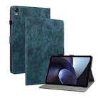 For OPPO Pad 11 Tiger Pattern PU Tablet Case(Dark Blue) - 1