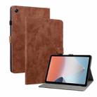 For OPPO Pad Air Tiger Pattern PU Tablet Case(Brown) - 1