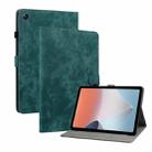 For OPPO Pad Air Tiger Pattern PU Tablet Case(Dark Green) - 1