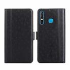 For Infinix Hot 8 / Hot 8 Lite / Tecno Camon 12 Ostrich Texture Flip Leather Phone Case(Black) - 1