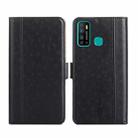 For Infinix Hot 9 / Note 7 Lite Ostrich Texture Flip Leather Phone Case(Black) - 1