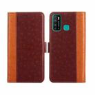 For Infinix Hot 9 / Note 7 Lite Ostrich Texture Flip Leather Phone Case(Brown) - 1