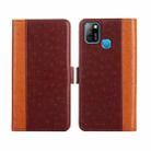 For Infinix Hot 10 Lite / Smart 5 Ostrich Texture Flip Leather Phone Case(Brown) - 1