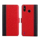 For Infinix Smart 4 Ostrich Texture Flip Leather Phone Case(Red) - 1