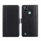 For Infinix Smart HD 2021 Ostrich Texture Flip Leather Phone Case(Black) - 1