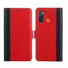 For Tecno Camon 15 / Camon 15 Air / Spark 5 / Spark 5 Pro Ostrich Texture Flip Leather Phone Case(Red) - 1