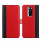 For Tecno Phantom X Ostrich Texture Flip Leather Phone Case(Red) - 1