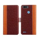 For Tecno Pop 2 / Pop 2 F / Pop 2 Pro / Pop 2 Power / Itel P13 Ostrich Texture Flip Leather Phone Case(Brown) - 1