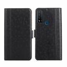 For TCL 20 R 5G / Bremen / 20 AX 5G Ostrich Texture Flip Leather Phone Case(Black) - 1