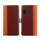 For TCL 20 R 5G / Bremen / 20 AX 5G Ostrich Texture Flip Leather Phone Case(Brown) - 1