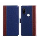 For Fujitsu Arrows WE-F-51B Ostrich Texture Flip Leather Phone Case(Blue) - 1