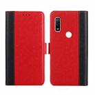 For Fujitsu Arrows WE-F-51B Ostrich Texture Flip Leather Phone Case(Red) - 1