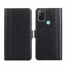 For Blackview A70 Ostrich Texture Flip Leather Phone Case(Black) - 1