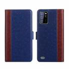 For OUKITEL C25 Ostrich Texture Flip Leather Phone Case(Blue) - 1