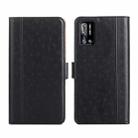 For Doogee N40 Pro Ostrich Texture Flip Leather Phone Case(Black) - 1