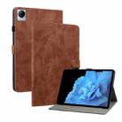 For vivo Pad 11 2022 Tiger Pattern PU Tablet Case(Brown) - 1