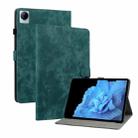 For vivo Pad 11 2022 Tiger Pattern PU Tablet Case(Dark Green) - 1