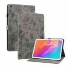 For Huawei MatePad T 10s/Enjoy Tablet 2 Tiger Pattern PU Tablet Case(Grey) - 1