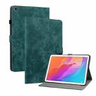 For Huawei MatePad T 10s/Enjoy Tablet 2 Tiger Pattern PU Tablet Case(Dark Green) - 1