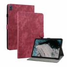 For Nokia T20 10.4 2021 Tiger Pattern PU Tablet Case(Red) - 1