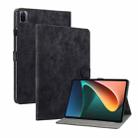 For Xiaomi Pad 5/Pad 5 Pro Tiger Pattern PU Tablet Case With Sleep / Wake-up Function(Black) - 1