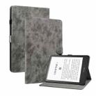 For Amazon Kindle Paperwhite 5 Tiger Pattern PU Tablet Case With Sleep / Wake-up Function(Grey) - 1