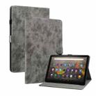 For Amazon Fire HD 8 2020 Tiger Pattern PU Tablet Case With Sleep / Wake-up Function(Grey) - 1