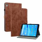 For Lenovo Tab M8 HD Tiger Pattern PU Tablet Case(Brown) - 1