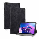 For Lenovo Tab M10 10.1 3rd Gen Tiger Pattern PU Tablet Case(Black) - 1