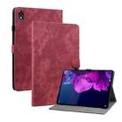 For Lenovo Legion Y700 Tiger Pattern PU Tablet Case(Red) - 1