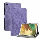 For Samsung Galaxy Tab A7 Lite Tiger Pattern PU Tablet Case(Purple) - 1