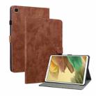 For Samsung Galaxy Tab A7 Lite Tiger Pattern PU Tablet Case(Brown) - 1