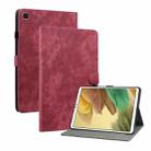 For Samsung Galaxy Tab A7 Lite Tiger Pattern PU Tablet Case(Red) - 1