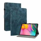 For Samsung Galaxy Tab A 10.1 2019 Tiger Pattern Flip Leather Tablet Case(Dark Blue) - 1