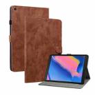 For Samsung Galaxy Tab A 8.0 2019 Tiger Pattern PU Tablet Case(Brown) - 1