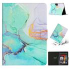 For Amazon Kindle Paperwhite 5 Marble Pattern Smart Leather Tablet Case(Green) - 1