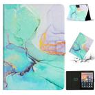 For Amazon Kindle HD 8 2018 / 2017 / 2016 Marble Pattern Smart Leather Tablet Case(Green) - 1