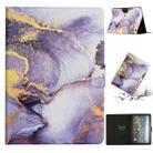 For Amazon Kindle HD 8 2020 Marble Pattern Smart Leather Tablet Case(Purple) - 1