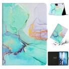 For Lenovo Tab M10 X605F X505 Marble Pattern Smart Leather Tablet Case(Green) - 1