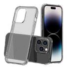 For iPhone 14 Pro Max Rhino Shield Series TPU Shockproof Phone Case (Transparent Black) - 1