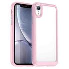 Colorful Series Acrylic + TPU Phone Case For iPhone XR(Pink) - 1