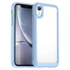 For iPhone XR Colorful Series Acrylic + TPU Phone Case(Blue) - 1