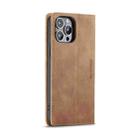 For iPhone 14 Pro Max CaseMe-013 Multifunctional Retro Frosted Leather Phone Case (Brown) - 3
