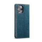 For iPhone 14 Pro Max CaseMe-013 Multifunctional Retro Frosted Leather Phone Case (Blue) - 3