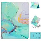 For 7 inch Tablet Marble Pattern Leather Tablet Case(Green) - 1