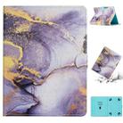 For 8 inch Tablet Marble Pattern Leather Tablet Case(Purple) - 1