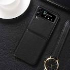 For Samsung Galaxy Z Flip4 5G Genuine Leather Shockproof Protective Phone Case(Black) - 1