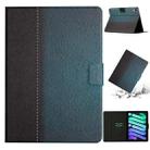 For iPad mini 6 Stitching Solid Color Smart Leather Tablet Case(Green) - 1