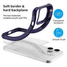 For iPhone 14 Pro Stereo Sound Design Shockproof Clear Acrylic Phone Case(Blue) - 6